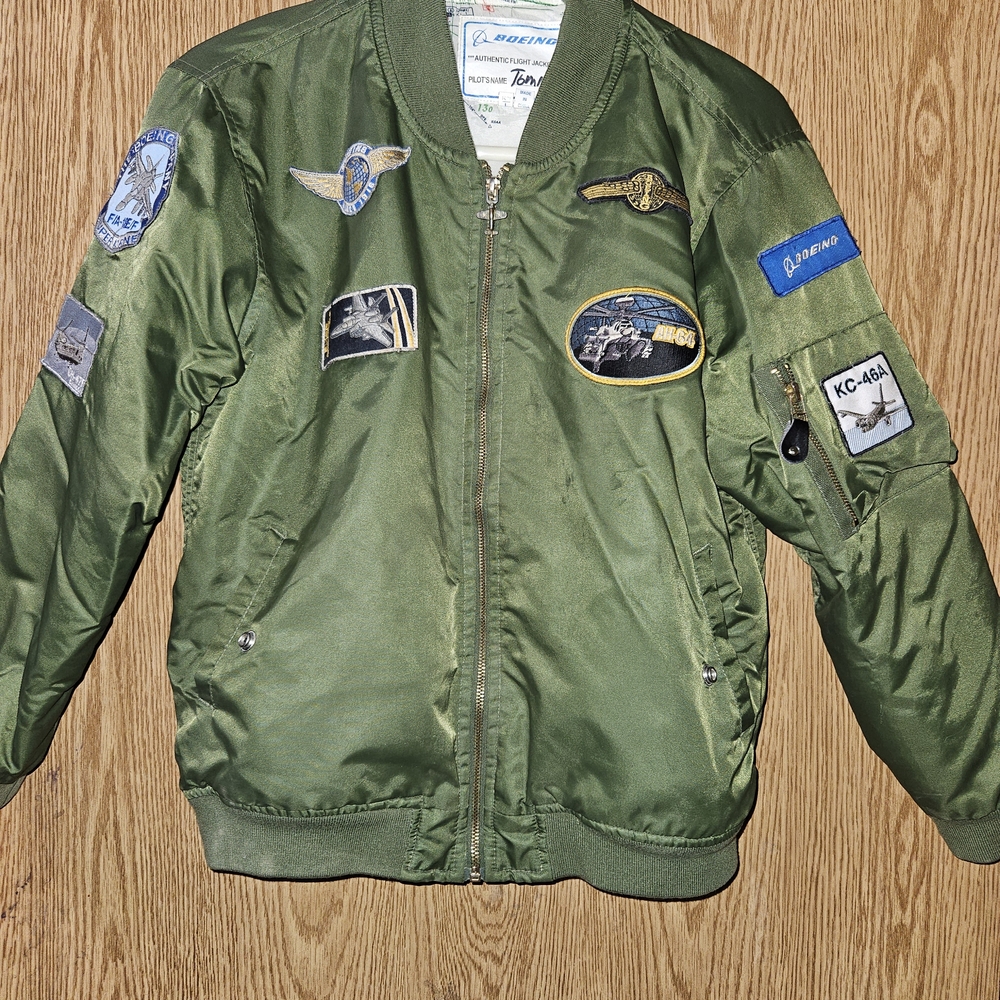 Boeing Authentic Flight Bomber Jacket with Patches